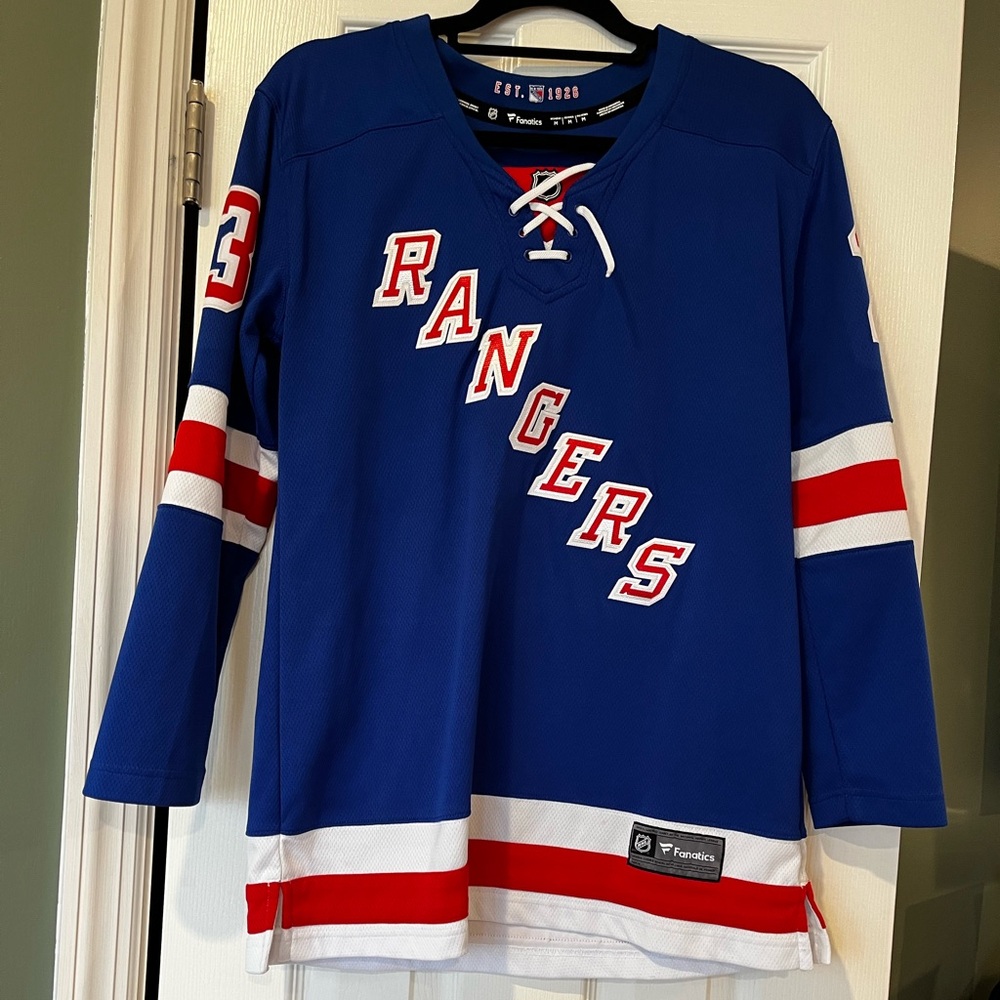 Fanatics New York Rangers Blue Jersey — Adam Fox #23